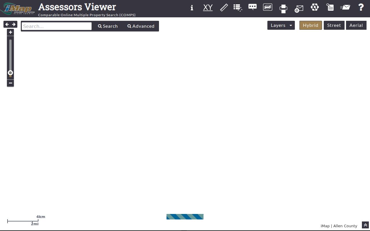 Allen County street directory COMPS parcel and sales viewer