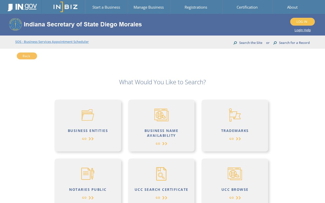 Allen County ZIP geography INBiz address search