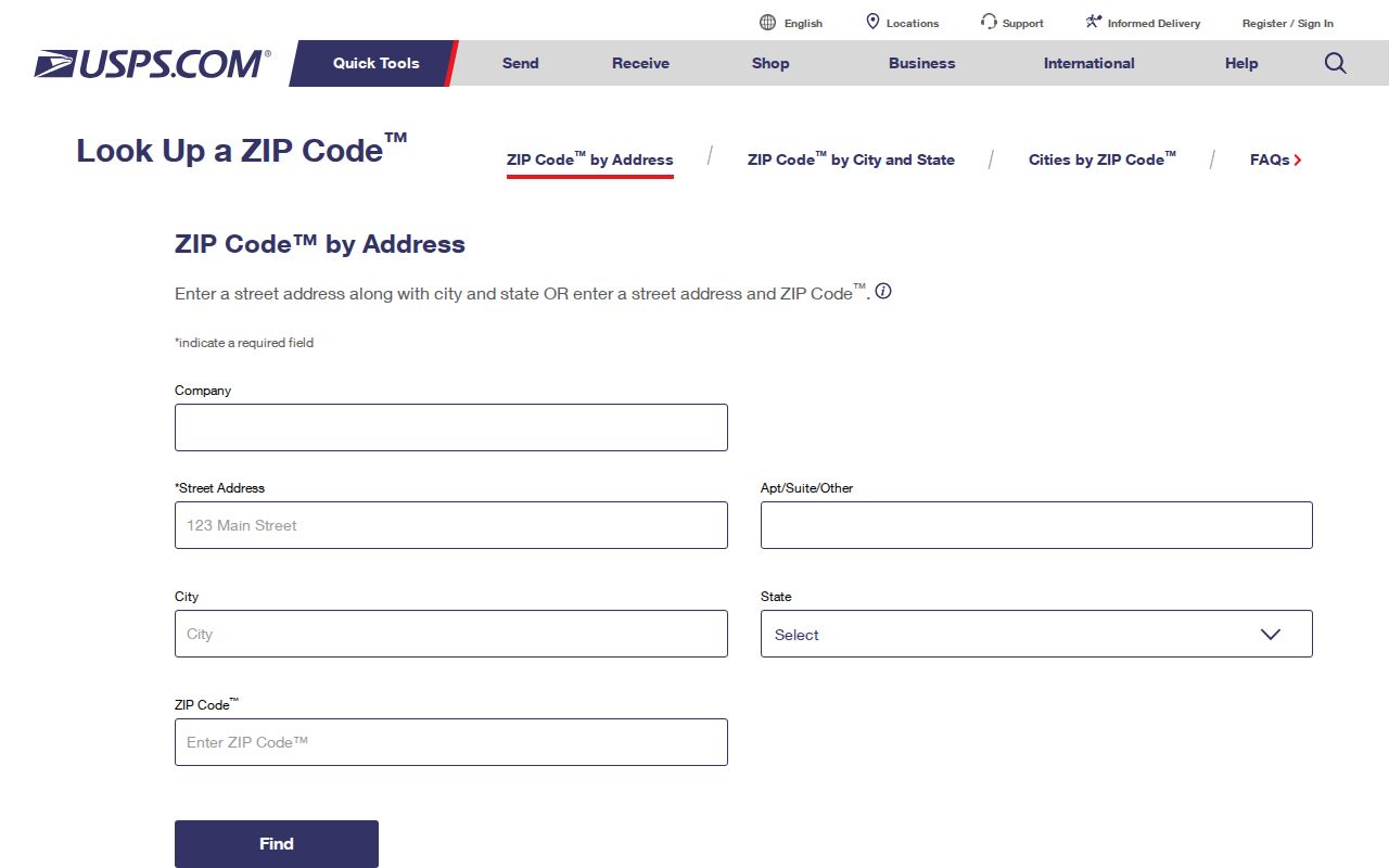 Allen County ZIP geography USPS address lookup